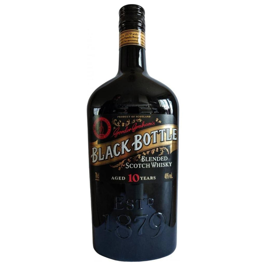 PERSONALISED BLACK BOTTLE 10 YEAR OLD BLENDED SCOTCH WHISKY 40% 700ML