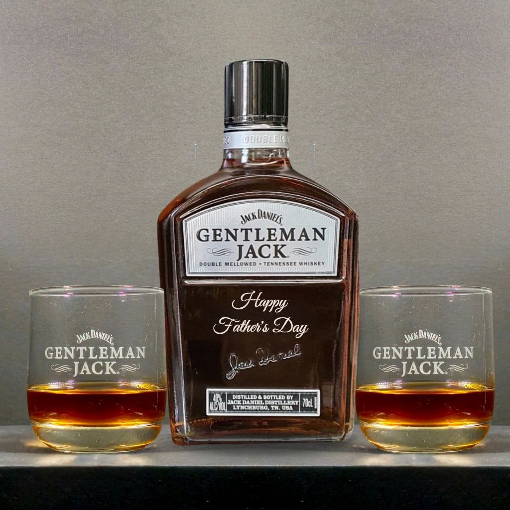 Father's Day Edition Gentleman Jack with 2 Original Gentleman Jack Glasses Gift Hamper Pack 40% 700ml