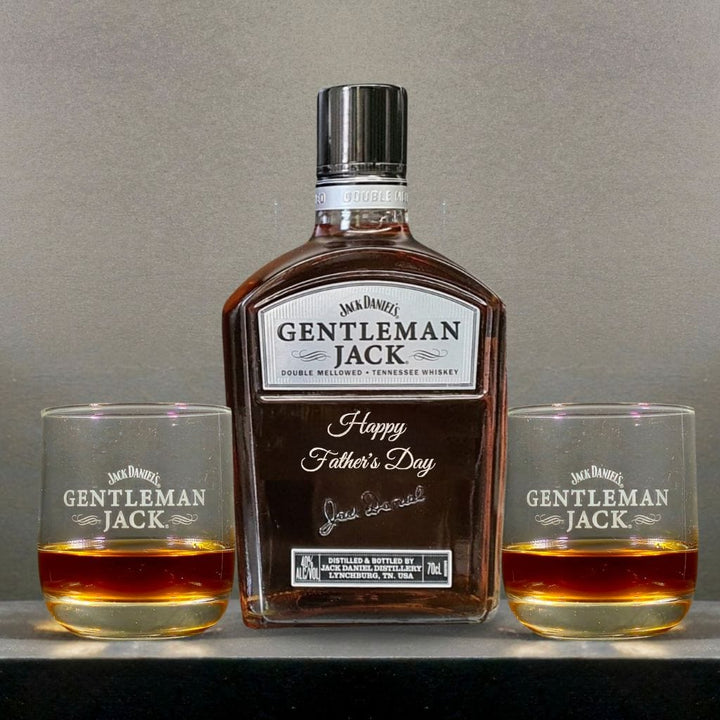 Father's Day Edition Gentleman Jack with 2 Original Gentleman Jack Glasses Gift Hamper Pack 40% 700ml