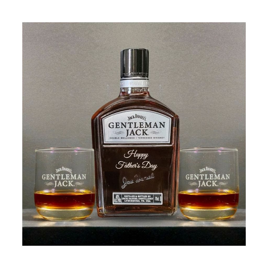 Father's Day Edition Gentleman Jack with 2 Original Gentleman Jack Glasses Gift Hamper Pack 40% 700ml