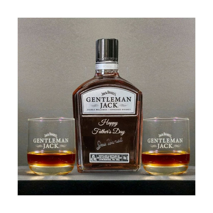 Father's Day Edition Gentleman Jack with 2 Original Gentleman Jack Glasses Gift Hamper Pack 40% 700ml