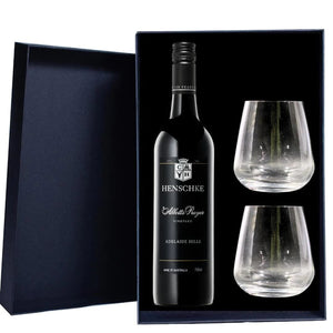 Henschke Abbotts Prayer Merlot Cabernet Gift Hamper includes 2 Premium Wine Glass