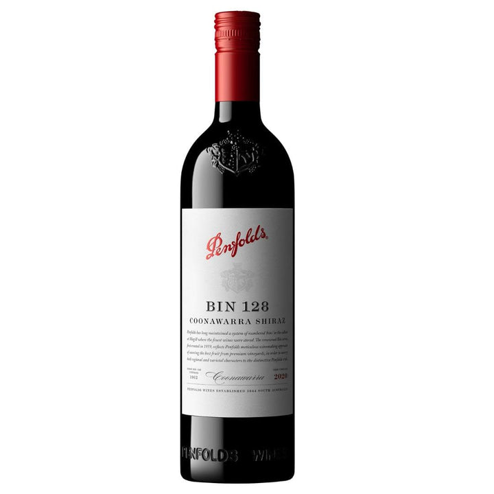 Personalised Penfolds Bin 128 Shiraz Gift Hamper includes 2 Premium Wine Glasses