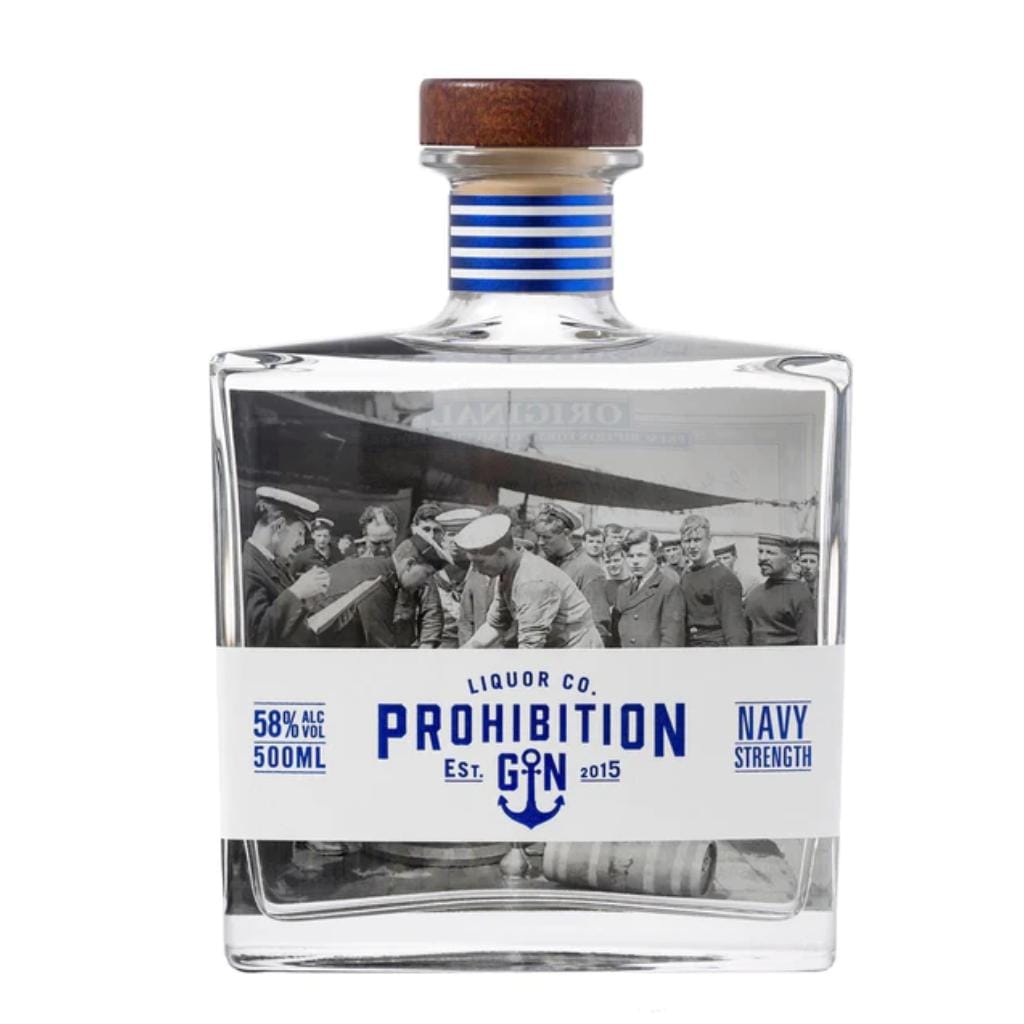 PROHIBITION NAVY STRENGTH GIN 58% 500ML