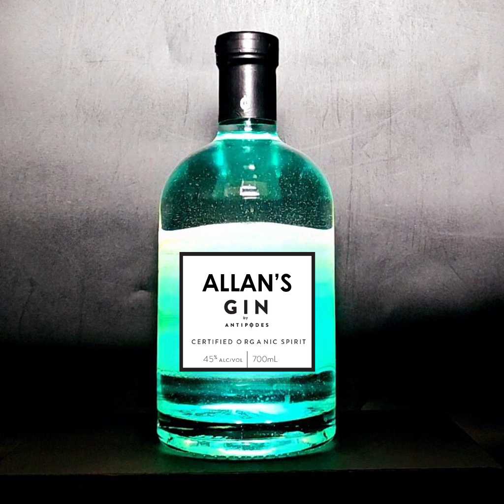 Personalised Antipodes Organic Gin - Vivid Lights Edition 45% ABV 700ml