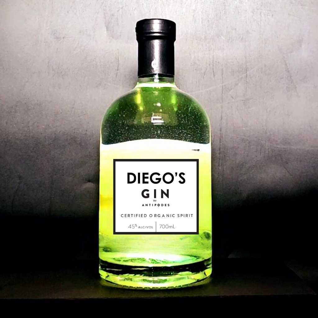 Personalised Antipodes Organic Gin - Vivid Lights Edition 45% ABV 700ml