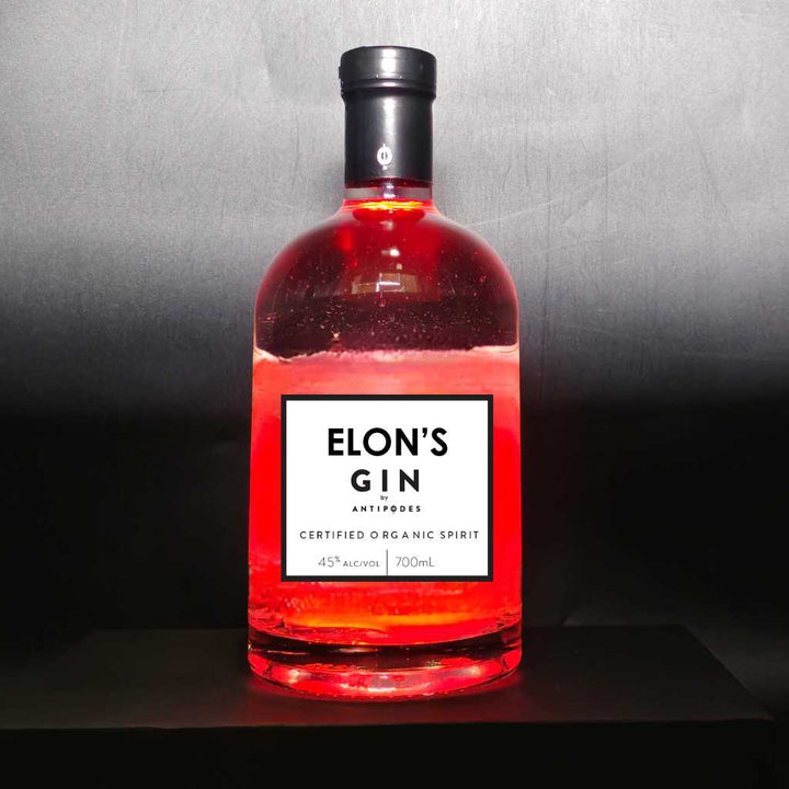 Personalised Antipodes Organic Gin - Vivid Lights Edition 45% ABV 700ml