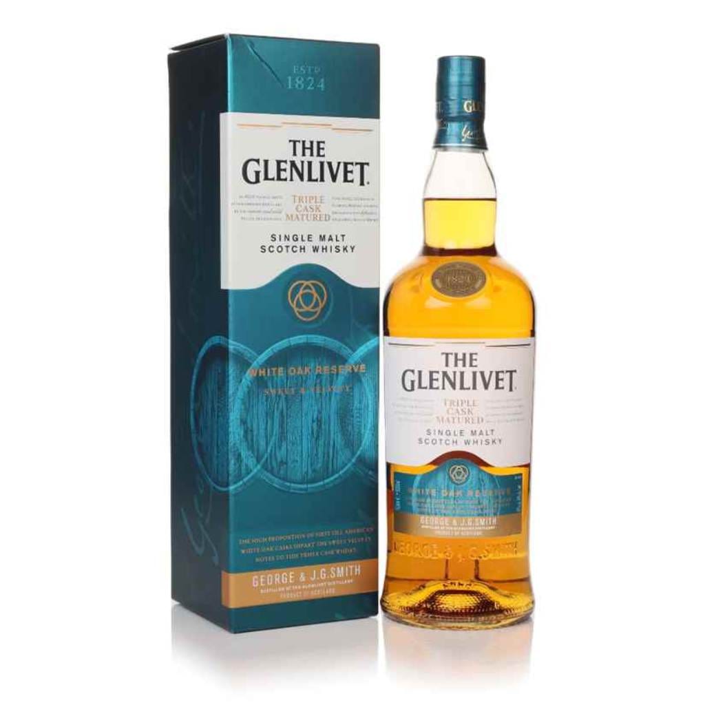 THE GLENLIVET TRIPLE CASK WHITE OAK RESERVE SINGLE MALT SCOTCH 40%  1Lt