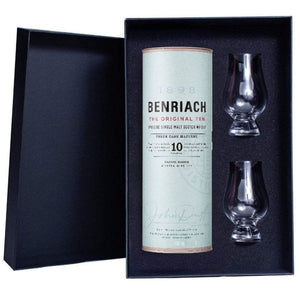 BenRiach 10 Yr Old Gift Box includes 2 Glencairn Glasses