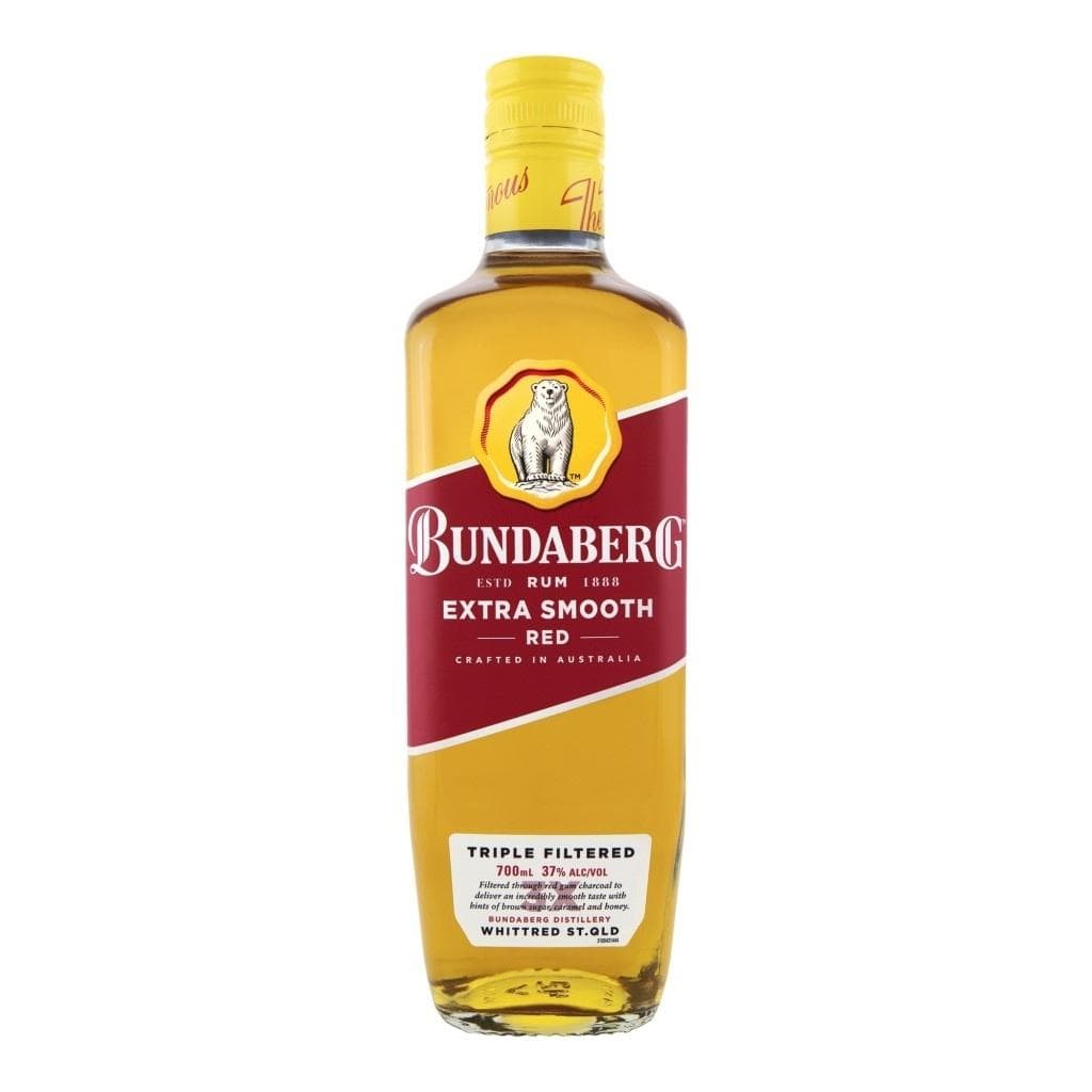 PERSONALISED BUNDABERG RUM RED 37% 700ML