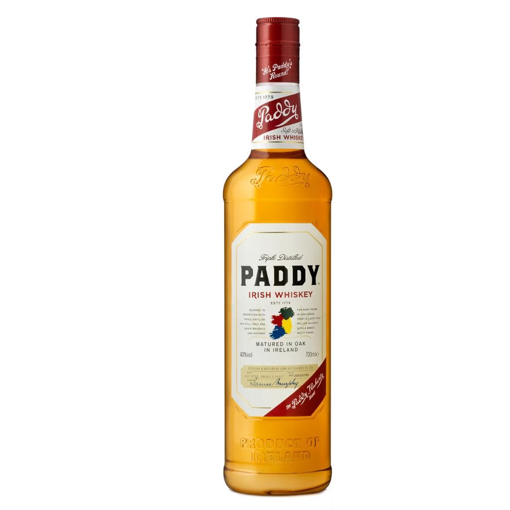PADDY IRISH WHISKEY 40%  700ML