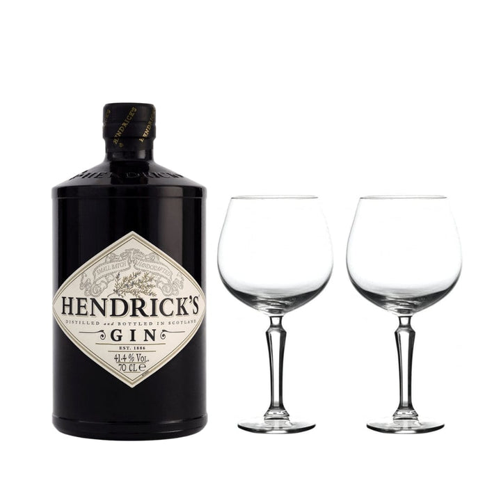Personalised Hendrick's Gift Hamper Pack includes 2 Personalised Gin Glasses