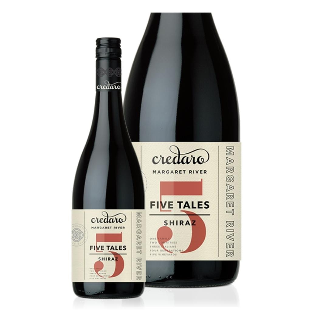 Personalised Credaro Five Tales Shiraz 2022 14.2% 750ML