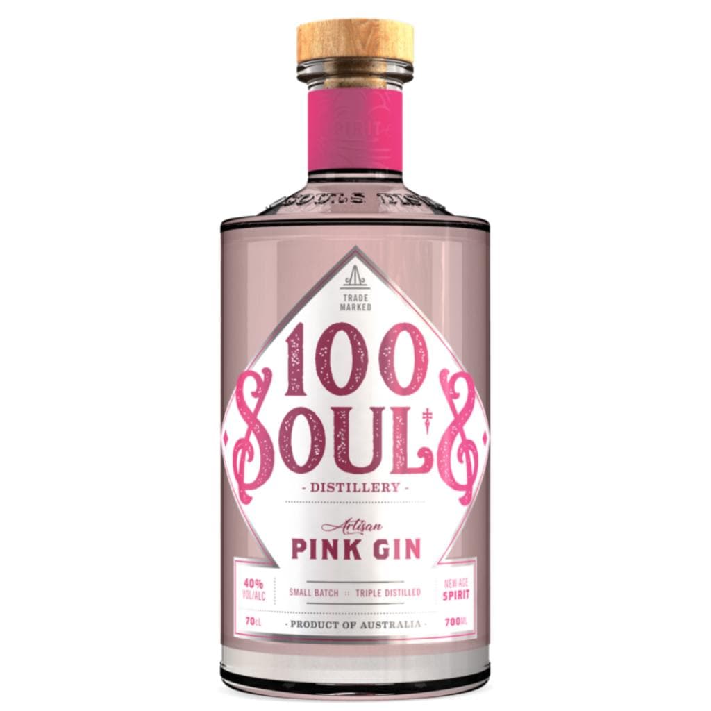 100 SOULS PINK GIN 40% 700ML