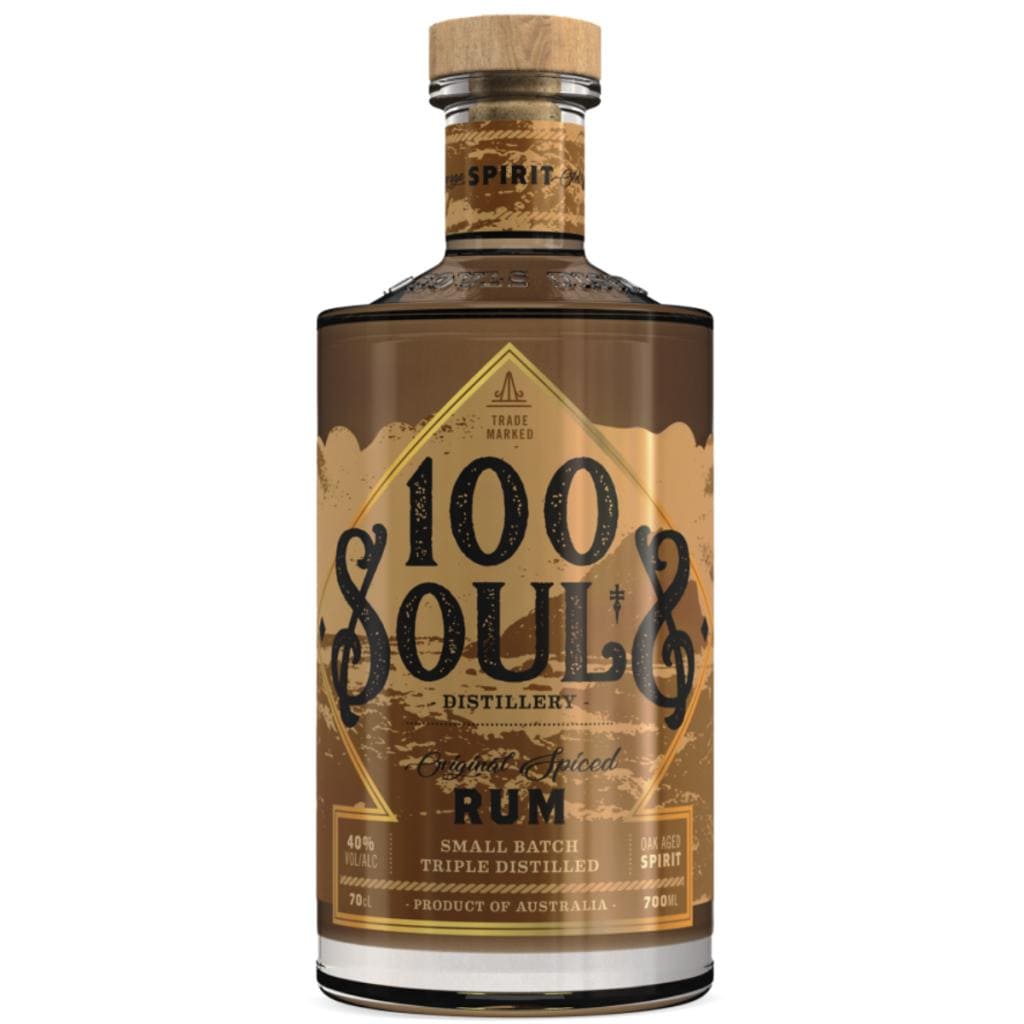 100 SOULS SPICED DARK RUM 40% 700ML