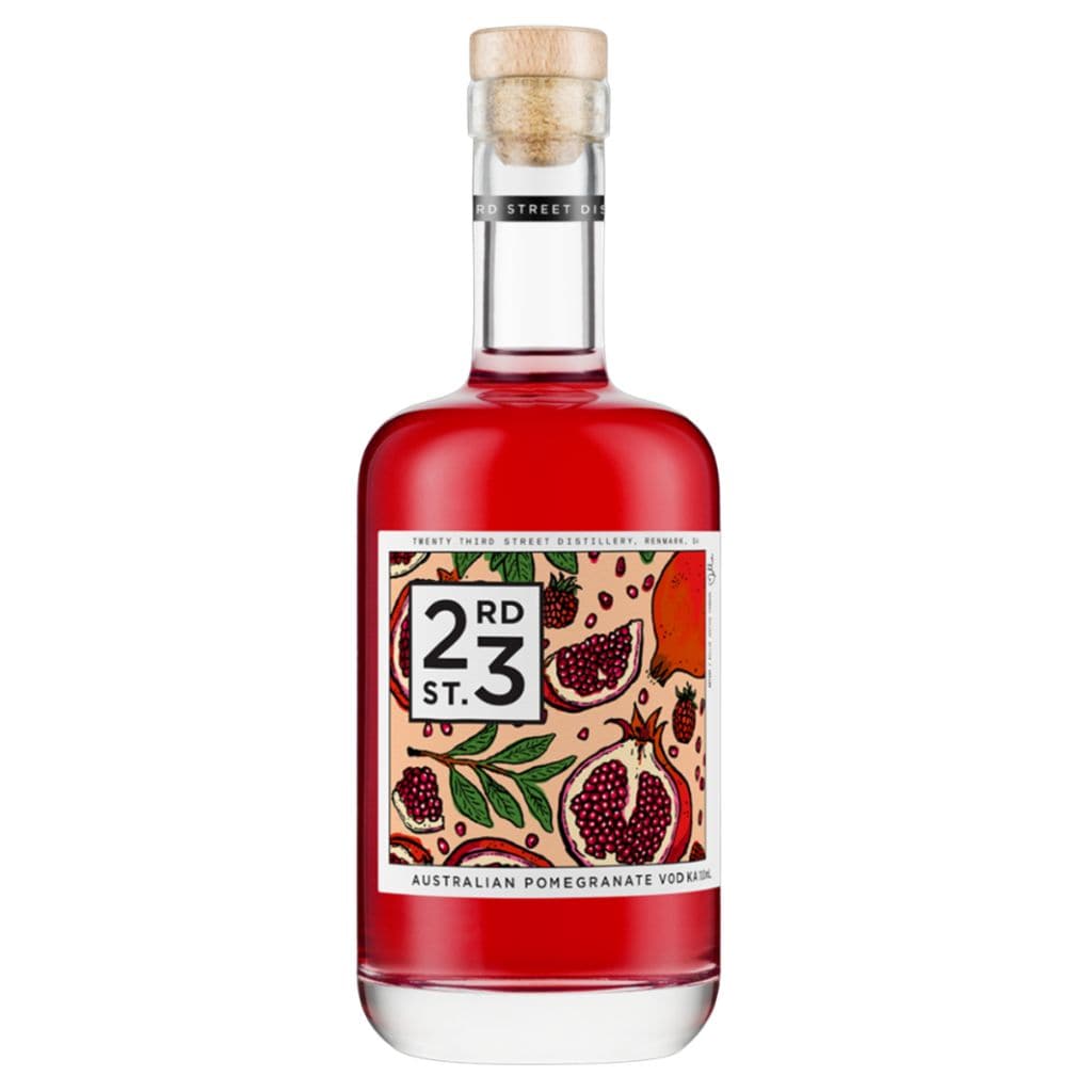 PERSONALISED 23RD STREET AUSTRALIAN POMEGRANATE VODKA 40% 700ML