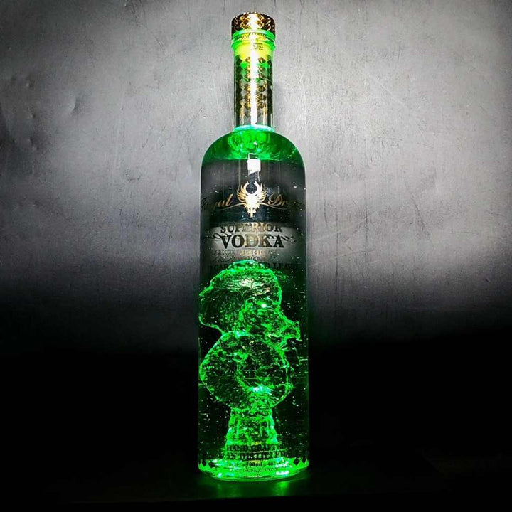 Personalised Royal Dragon Gold Leaf Vivid Lights Vodka 700ml