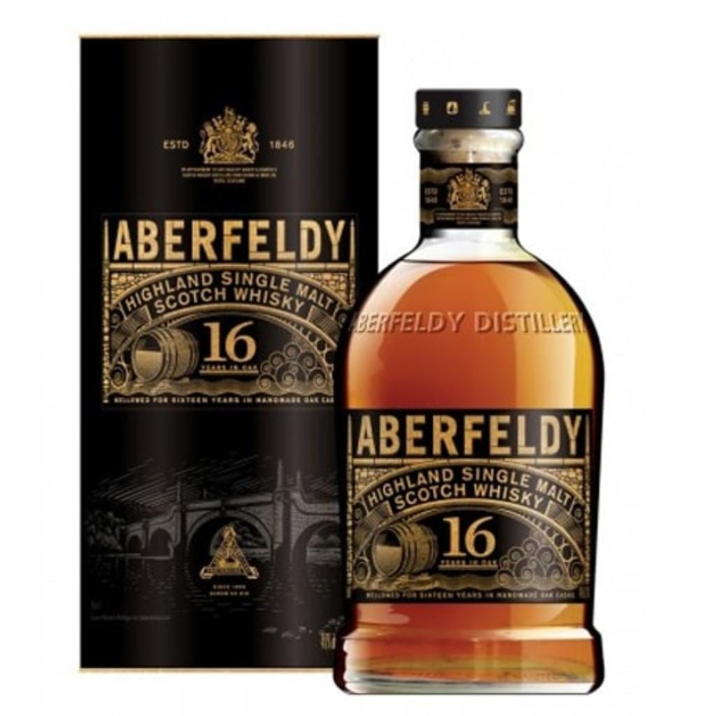 ABERFELDY 16 YEAR OLD SINGLE MALT SCOTCH WHISKY IMPORT 40% 700ML