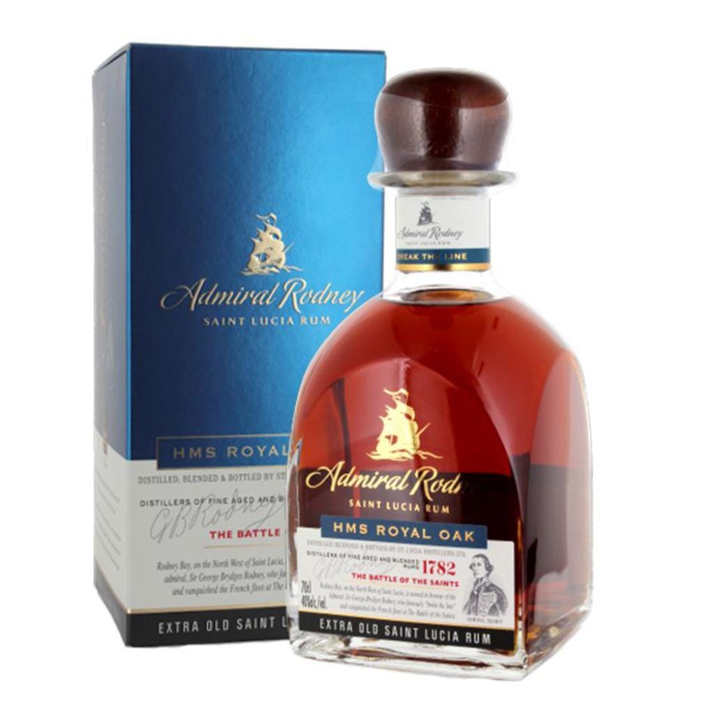 ADMIRAL RODNEY ROYAL OAK 6-12 YEAR OLD RUM 40% 700ML – The Wine Providore