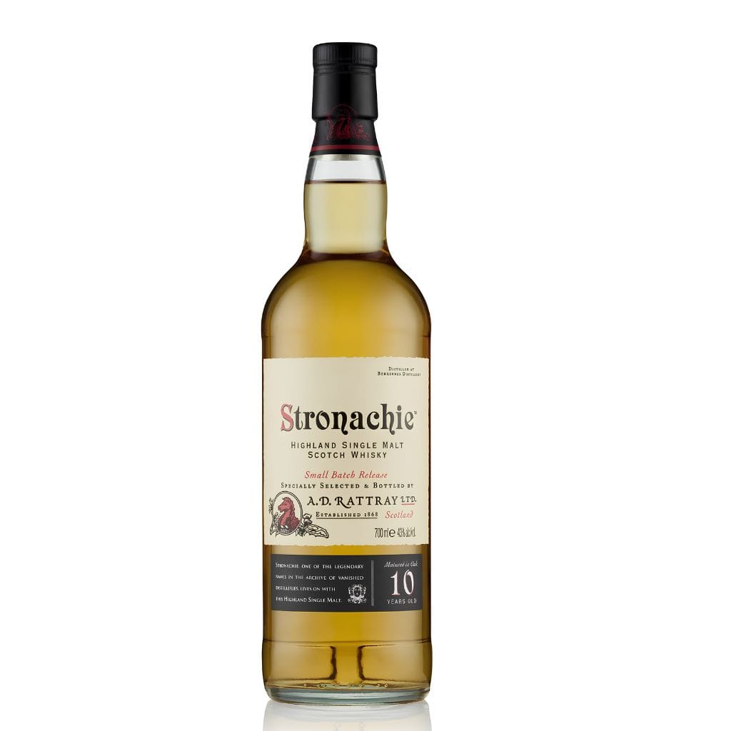 AD Rattray Stronachie 10 Year Old Single Malt Whisky 43% 700ml