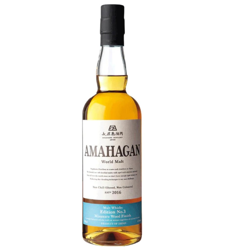 AMAHAGAN WORLD MALT EDITION NO.3 MIZUNARA CASK WHISKY 47% 700ML