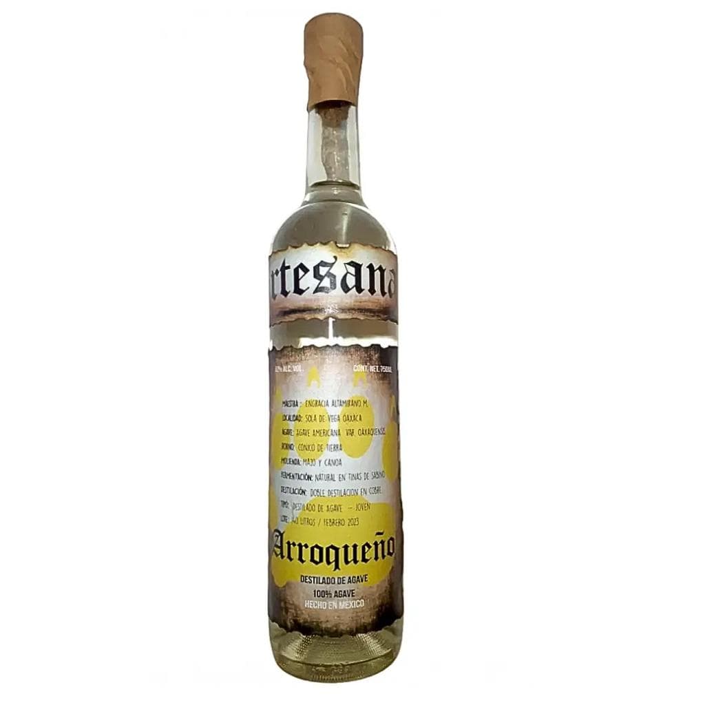 Artesanal Joven Arroqueno Destilado De Agave 51% 750ml