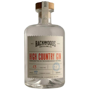 PERSONALISED BACKWOODS HIGH COUNTRY GIN 43% 500ML
