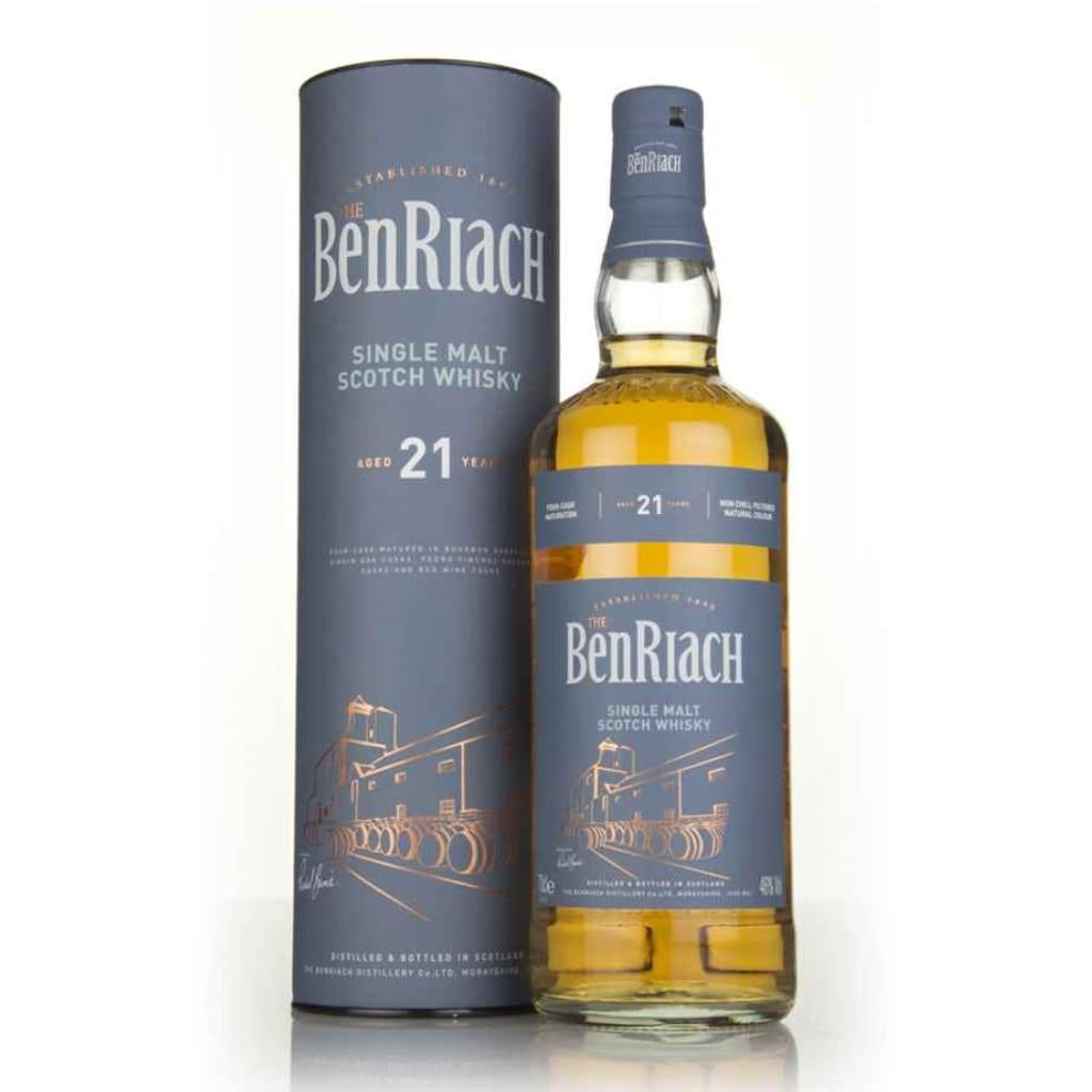 BENRIACH 21 YEAR OLD SINGLE MALT SCOTCH WHISKY 46% 700ML