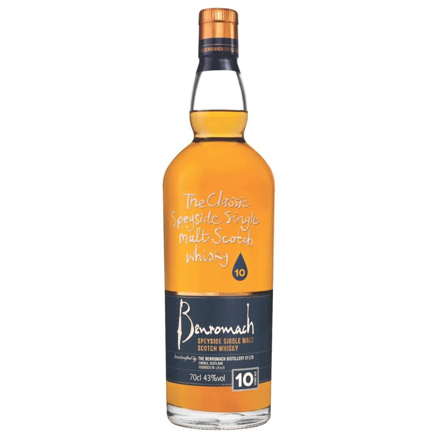 BENROMACH 10 YEAR OLD WHISKY 43% 700ML