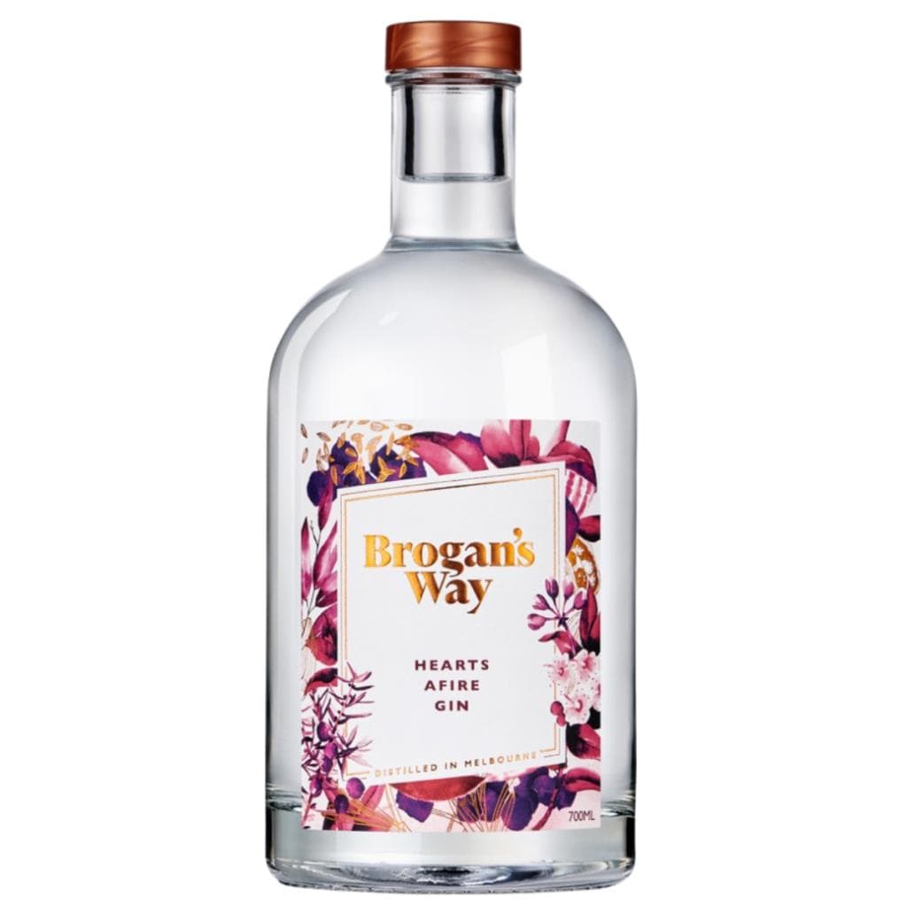 PERSONALISED BROGAN'S WAY HEARTS AFFIRE GIN 42% 700ML