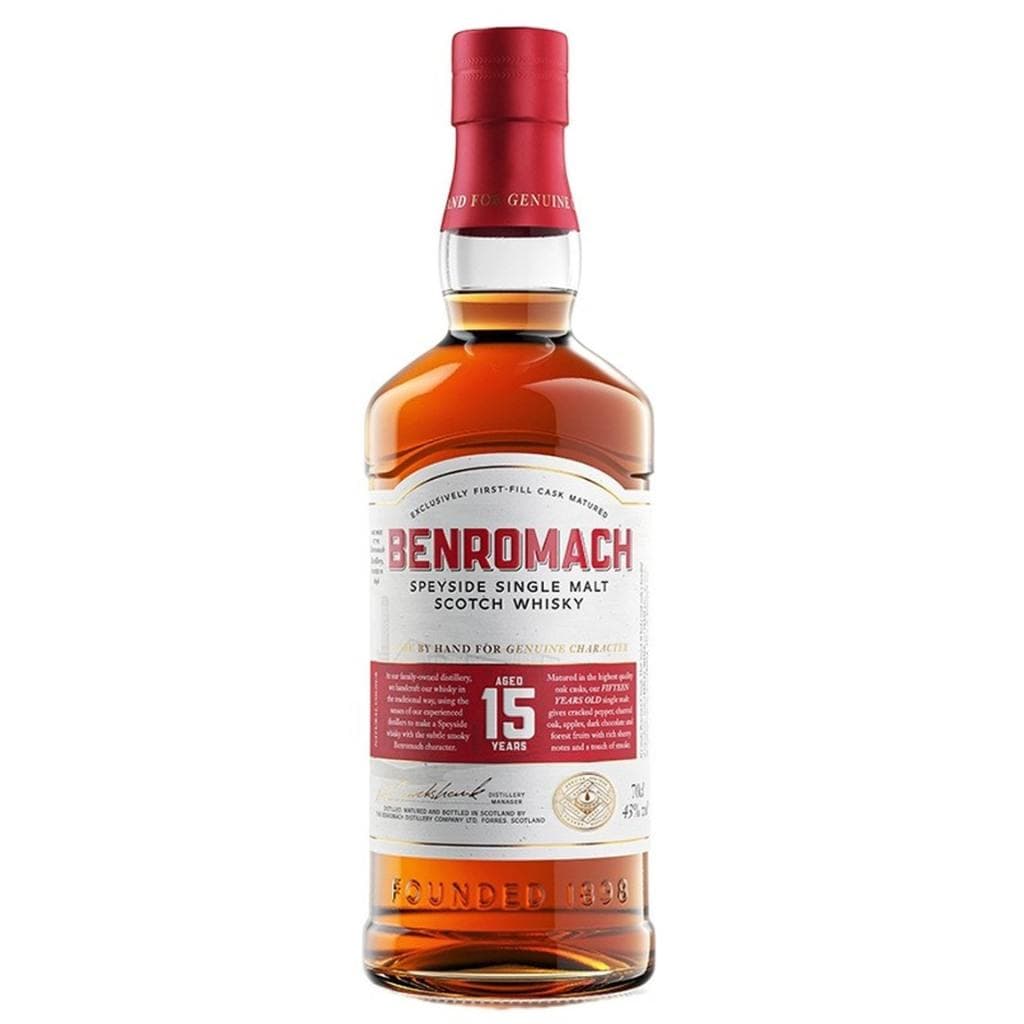 Benromach 15 Year Old Single Malt Whisky 43% 700ML