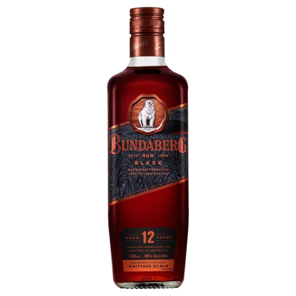 Bundaberg Black 12 Year Old Rum 40% 700ml