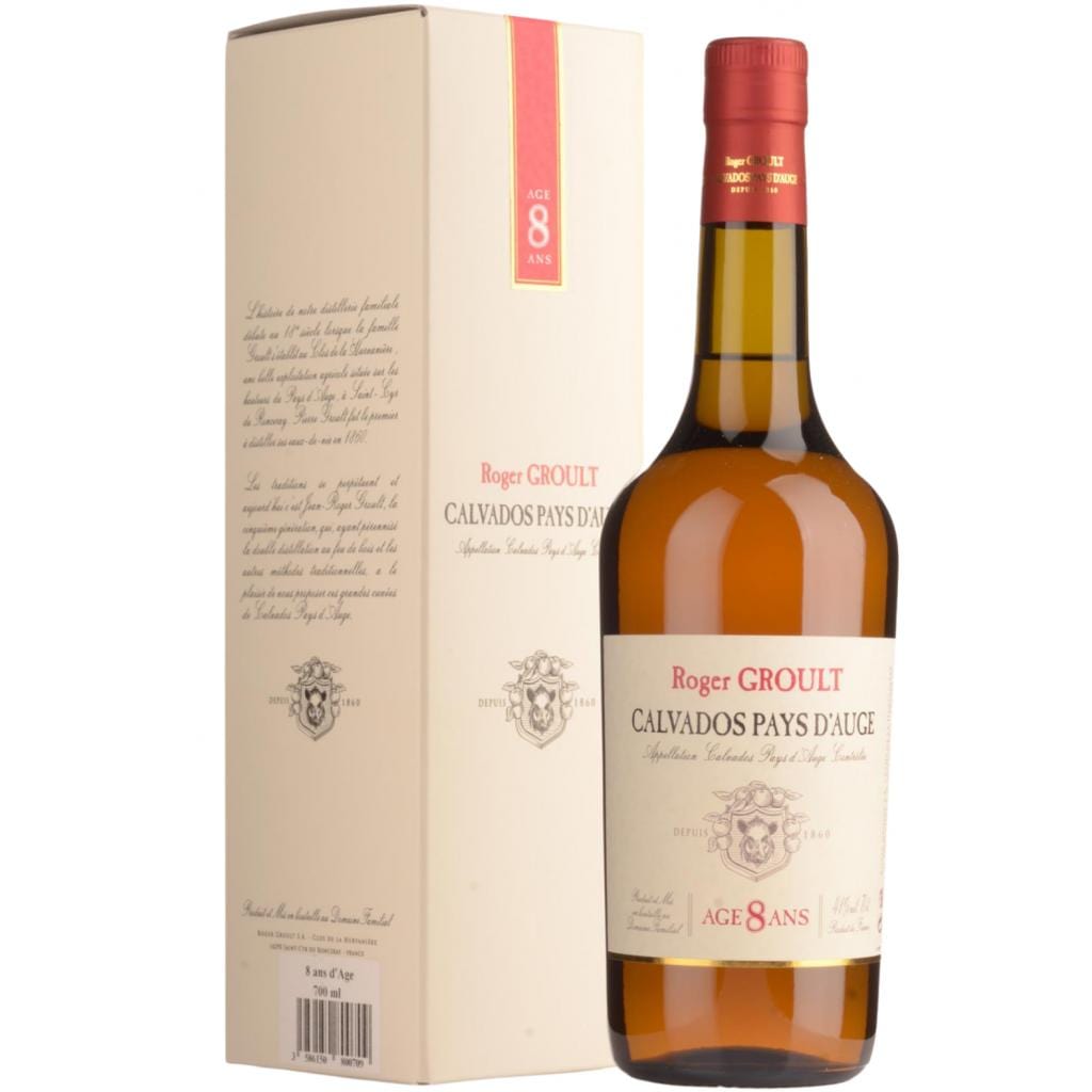 CALVADOS APPLE BRANDY ROGER GROULT 8 YEAR OLD 41% 700ML