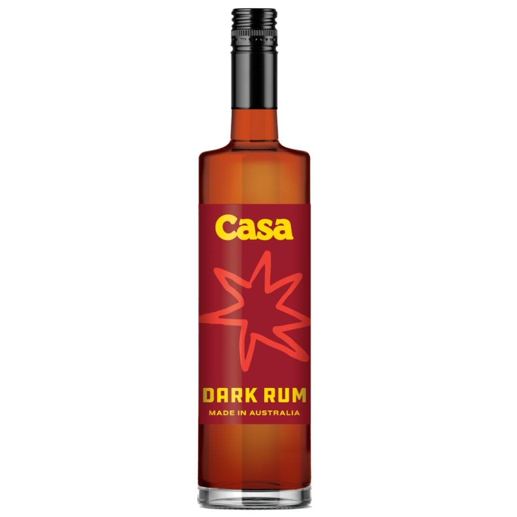 PERSONALISED CASA SPIRITS DARK RUM 37% 700ML