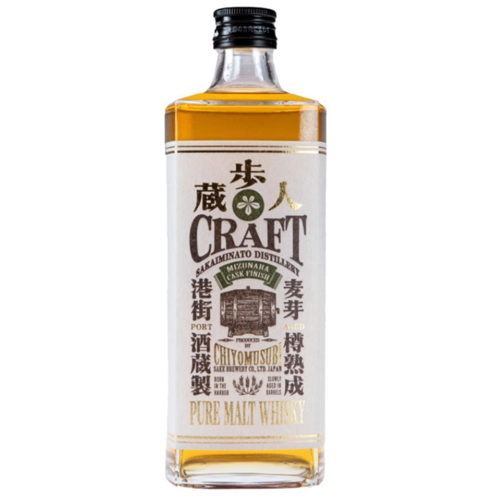 CHIYOMUSUBI CRAFT PURE MALT MIZUNARA CASK WHISKY 40% 700ML