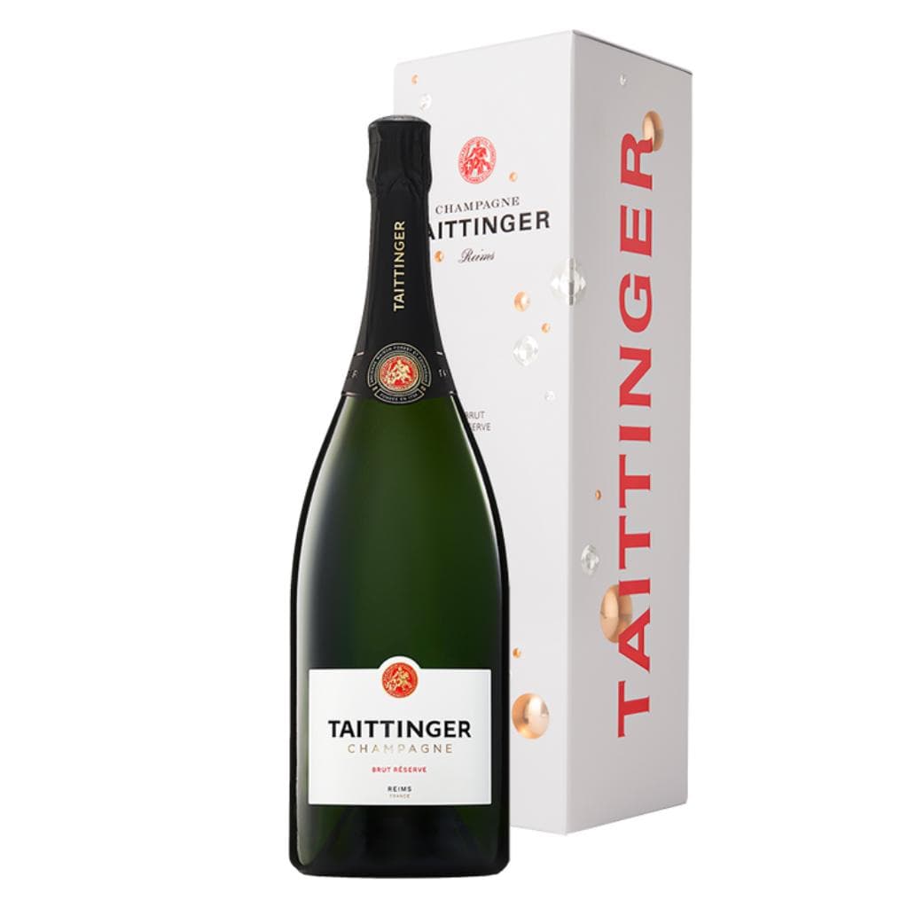 Personalised Champagne Taittinger Brut Reserve 12.5 % 1.5L Gift Boxed