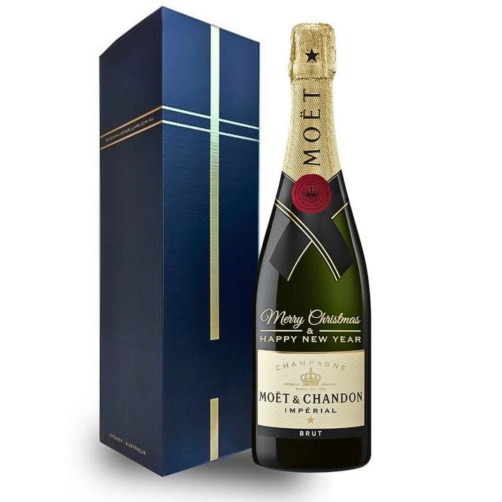 Christmas Edition Moet & Chandon Brut Imperial Champagne NV 750ml - Gift Boxed