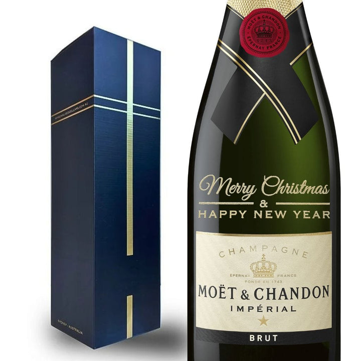 Christmas Edition Moet & Chandon Brut Imperial Champagne NV 750ml - Gift Boxed