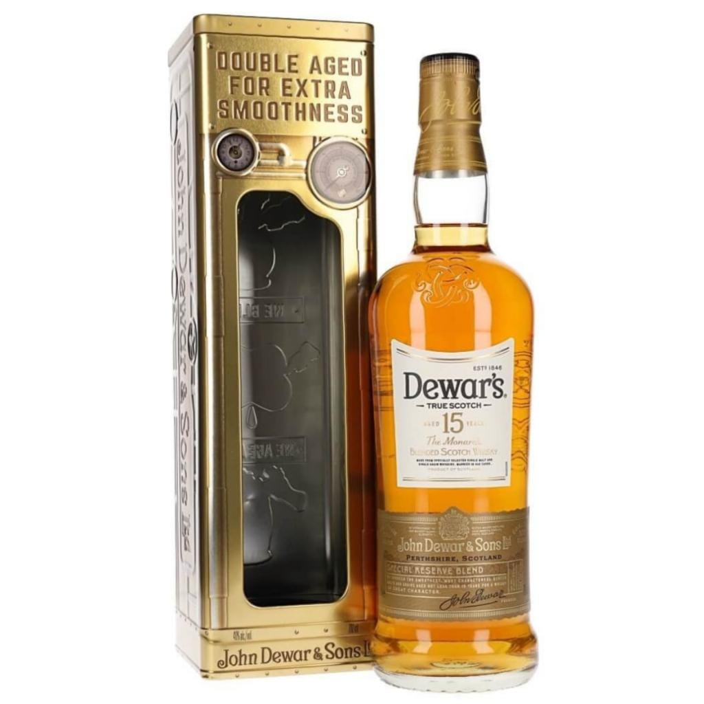 DEWAR'S 15 YEAR OLD SCOTCH WHISKY IN TIN 40% 700ML