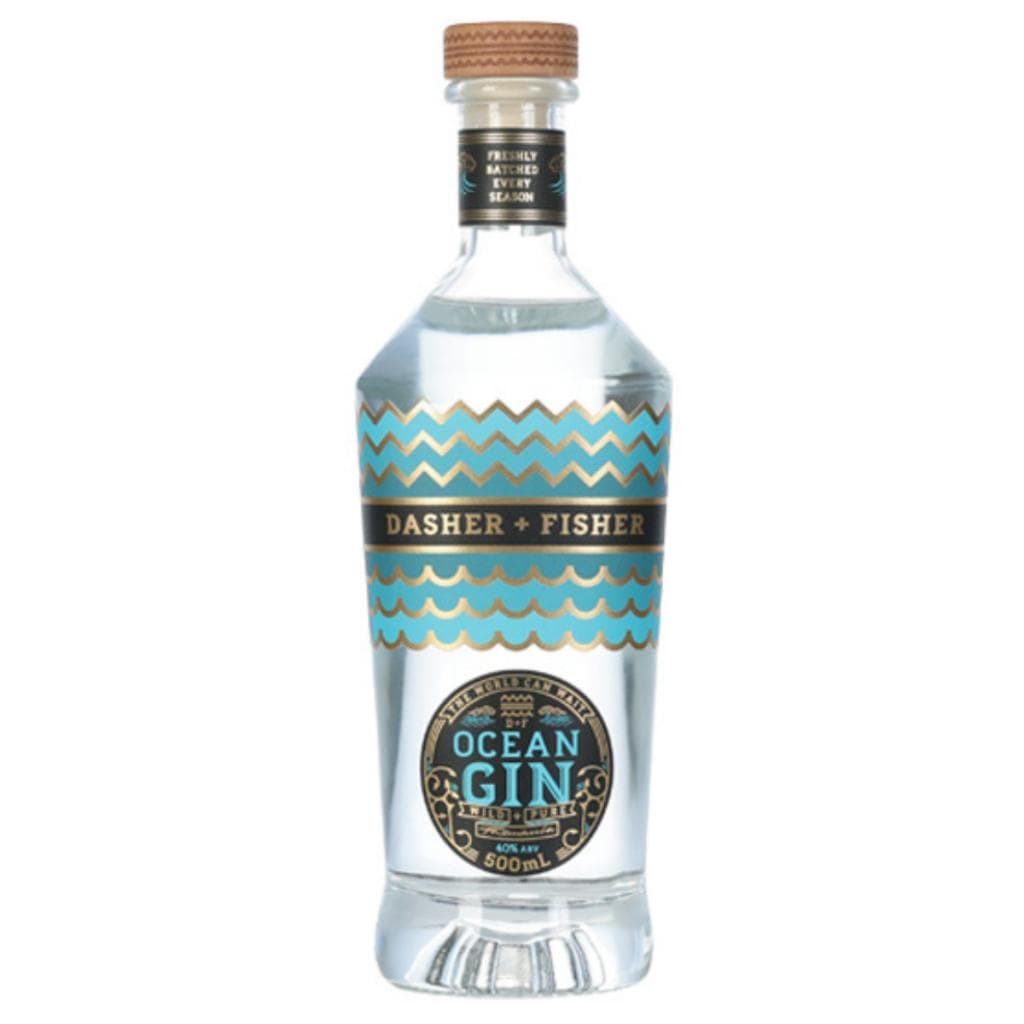 PERSONALISED DASHER & FISHER OCEAN GIN 40% 500ML