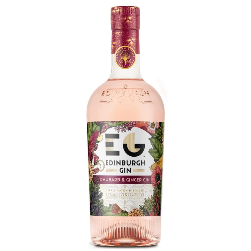 EDINBURGH GIN RHUBARB AND GINGER FULL STRENGTH 40% 700ML