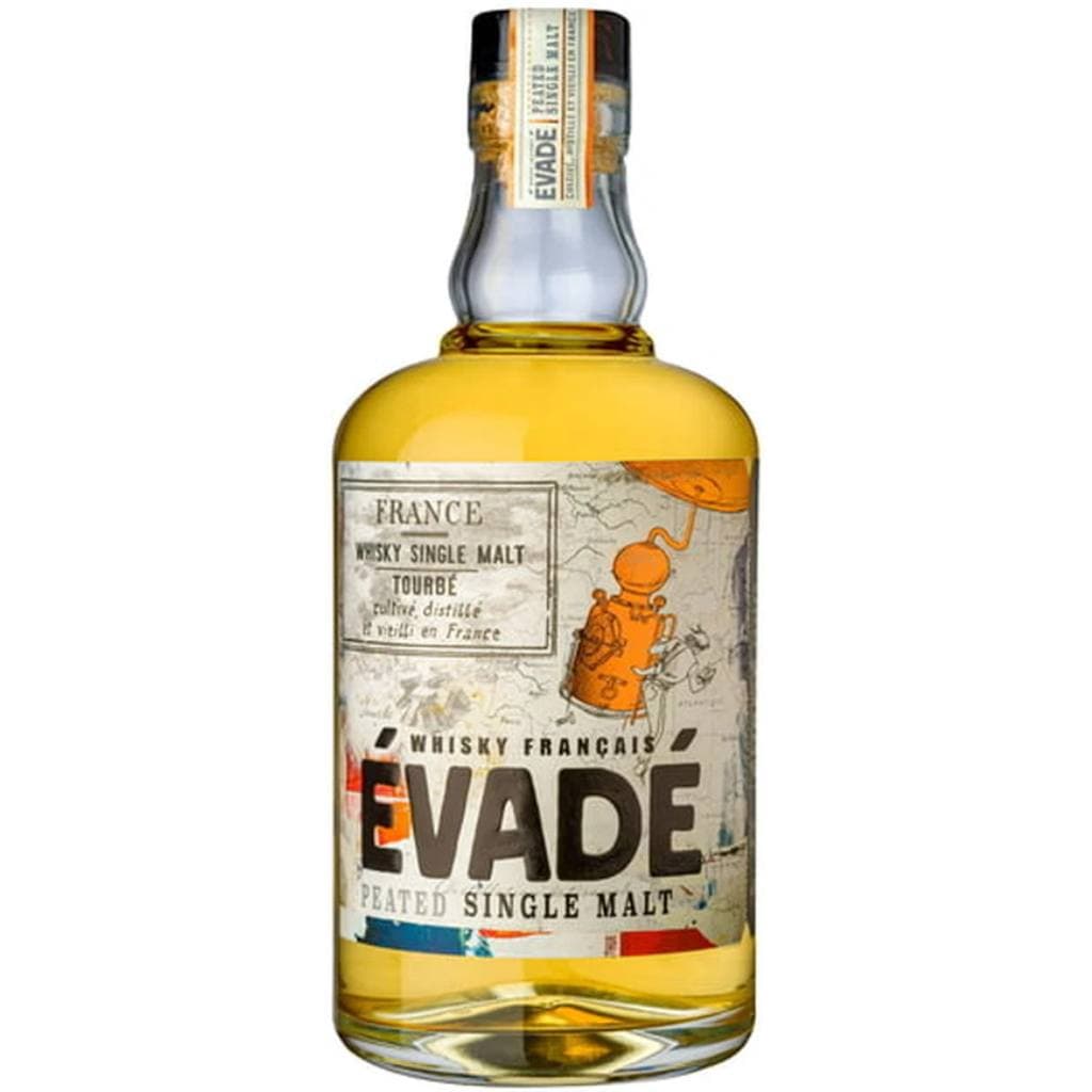 EVADE SINGLE MALT PEATED FRENCH WHISKY 43% 700ML