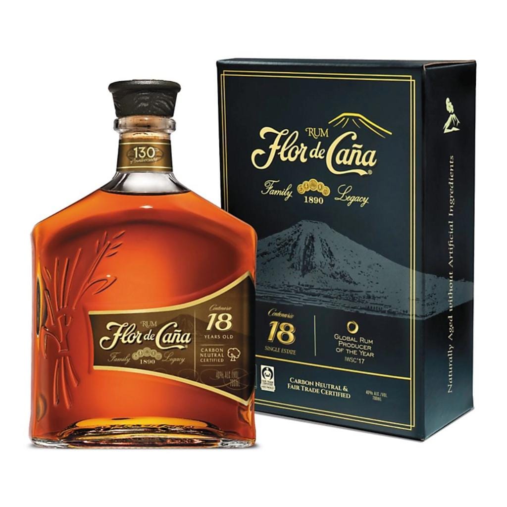 FLOR DE CANA 18 YEAR OLD CENTENARIO RUM 40% 700ML