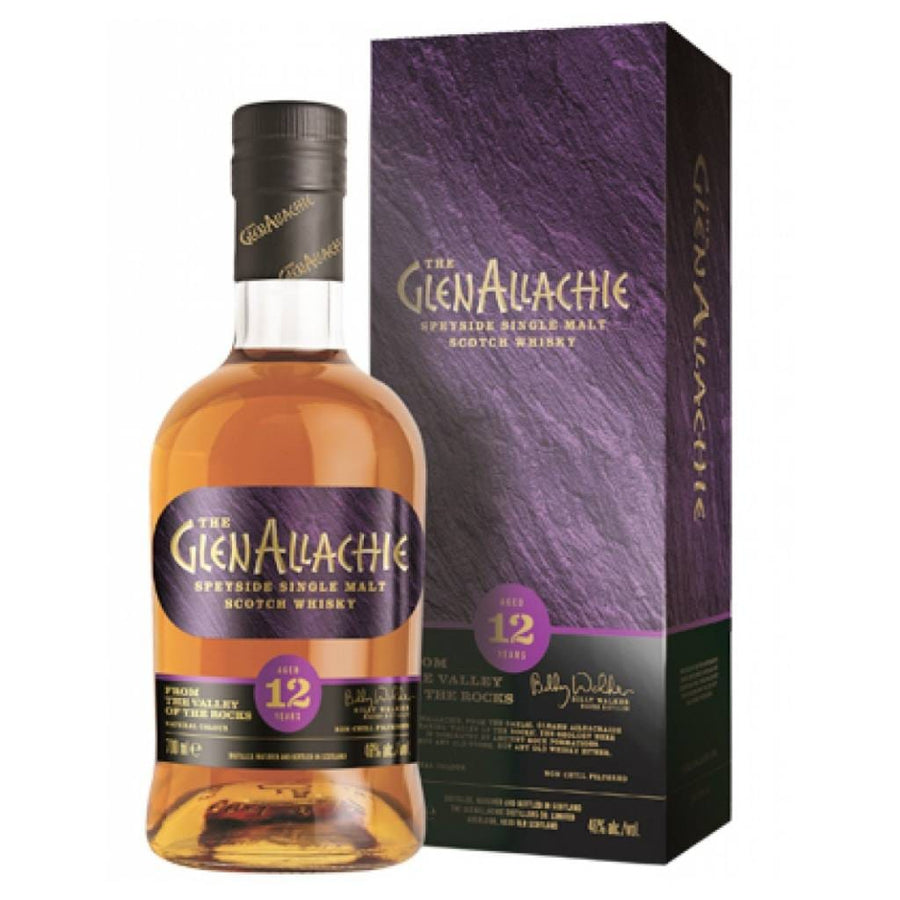 PERSONALISED GLENALLACHIE 12 YEAR OLD WHISKY 46% 700ML