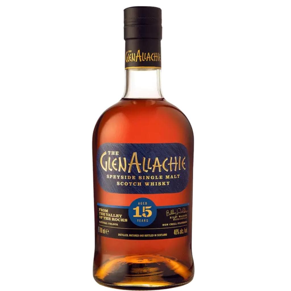 PERSONALISED GLENALLACHIE 15 YEAR OLD WHISKY 46% 700ML
