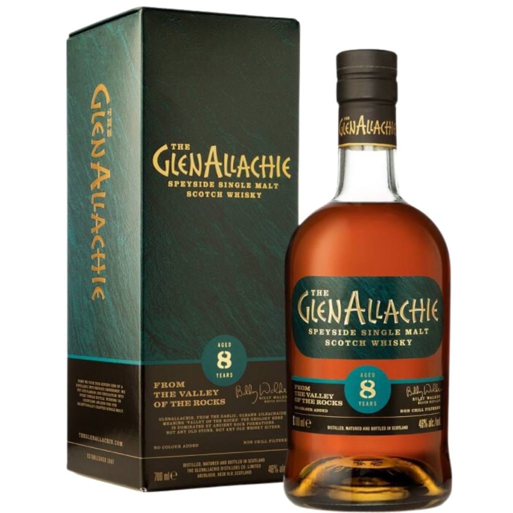 PERSONALISED GLENALLACHIE 8 YEAR OLD SINGLE MALT SCOTCH WHISKY 46% 700ML