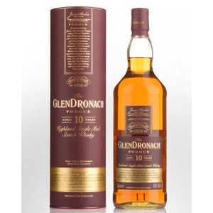 PERSONALISED GLENDRONACH 10 YEAR OLD FORGUE SINGLE MALT SCOTCH WHISKY 43% 1LT