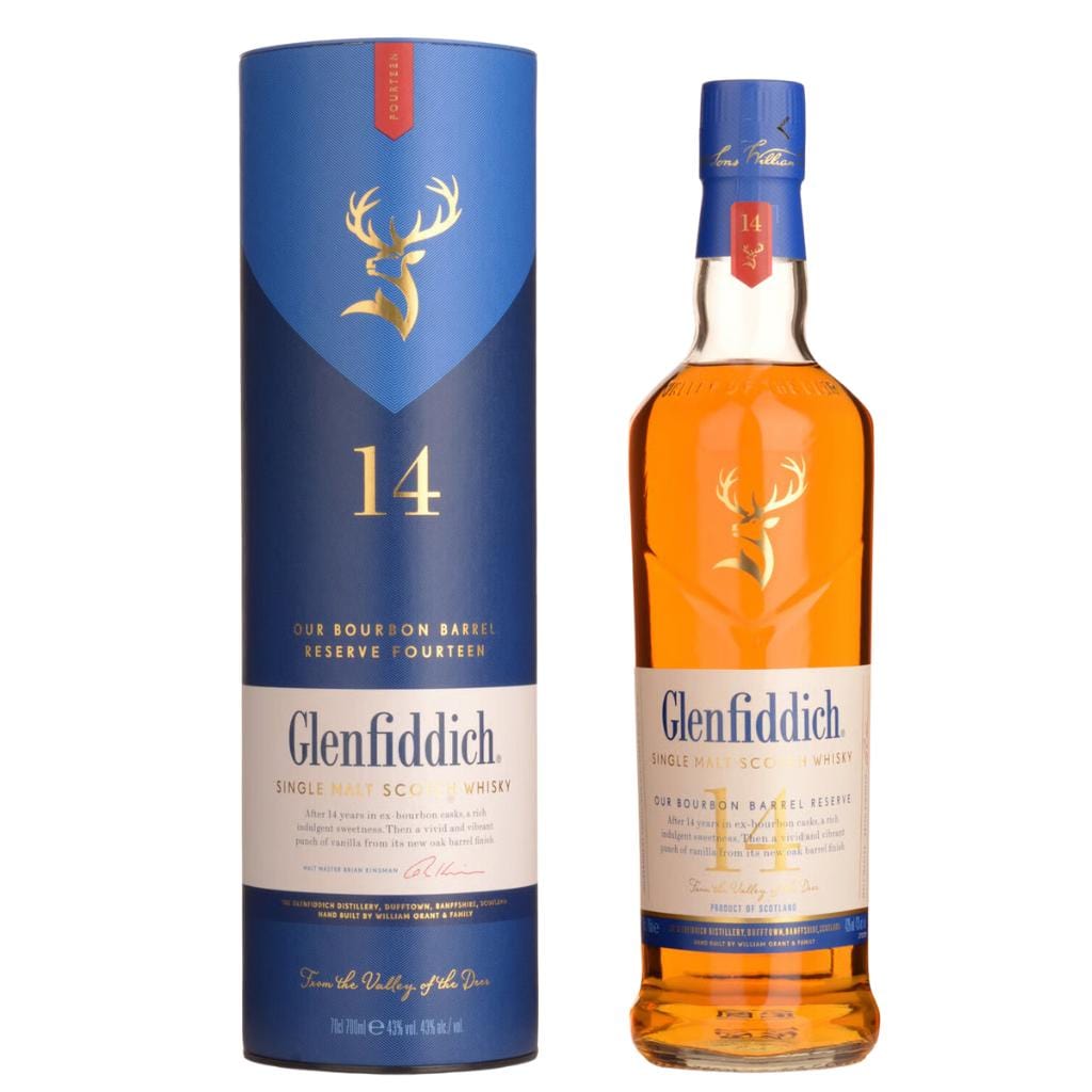 GLENFIDDICH 14 YEAR OLD BOURBON BARREL 43% 700ML