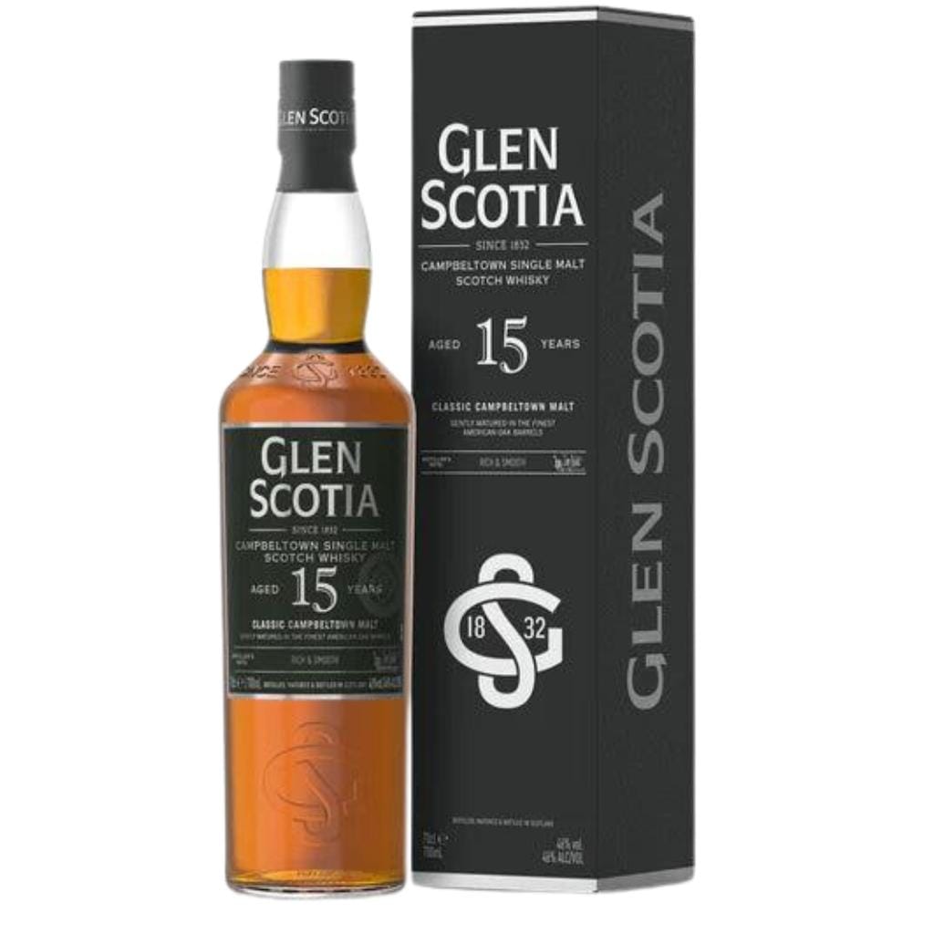 GLEN SCOTIA 15 YEAR OLD WHISKEY 46% 700ML