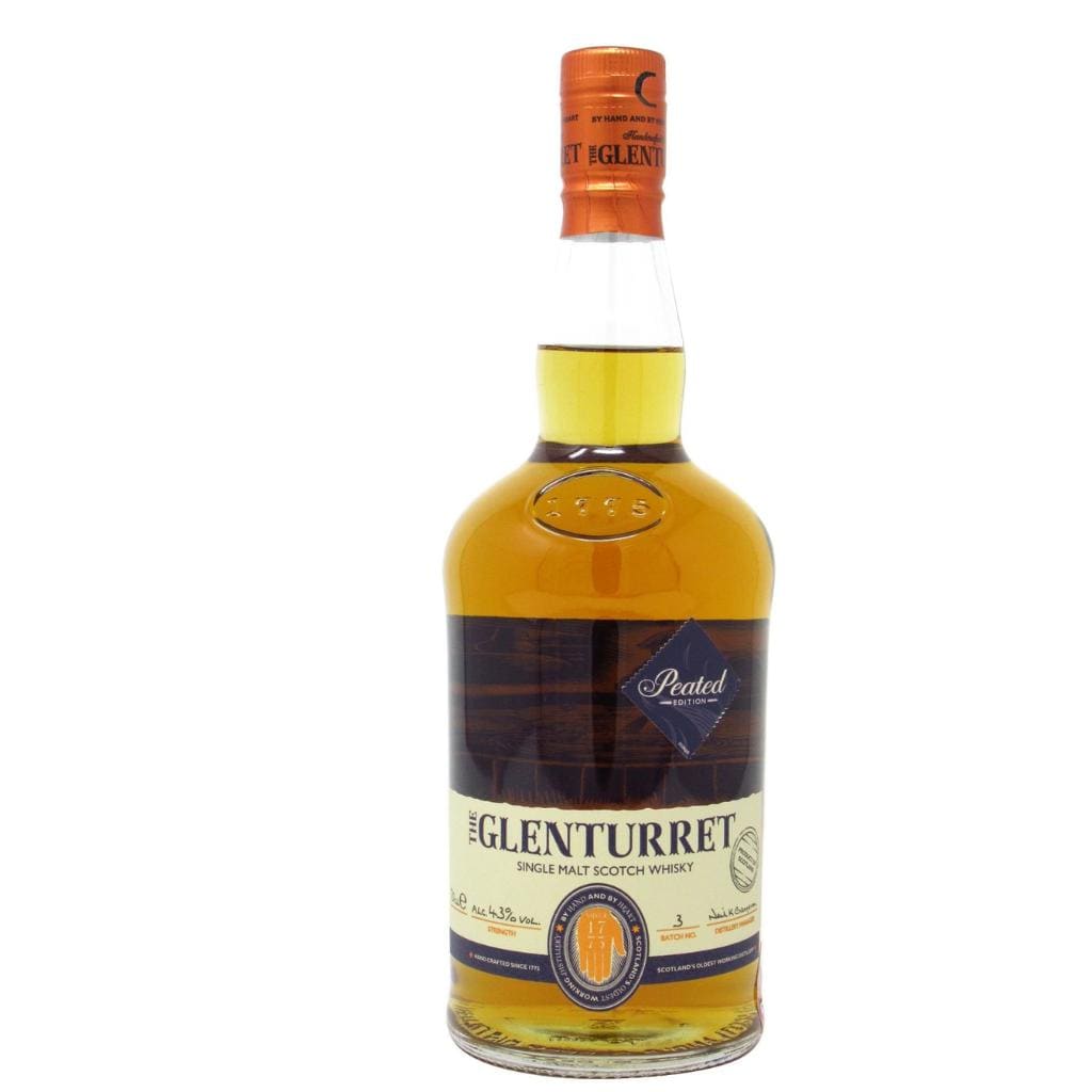 GLENTURRET PEATED SINGLE MALT SCOTCH WHISKY 43% 700ML